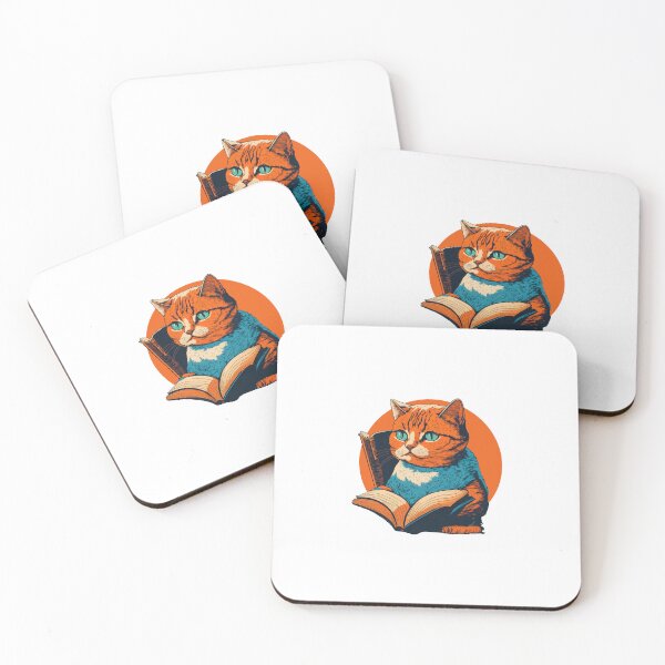 Item preview, Scholar Cat Reading Book designed and sold by SatraDesign.