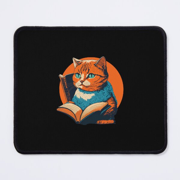 Item preview, Scholar Cat Reading Book designed and sold by SatraDesign.