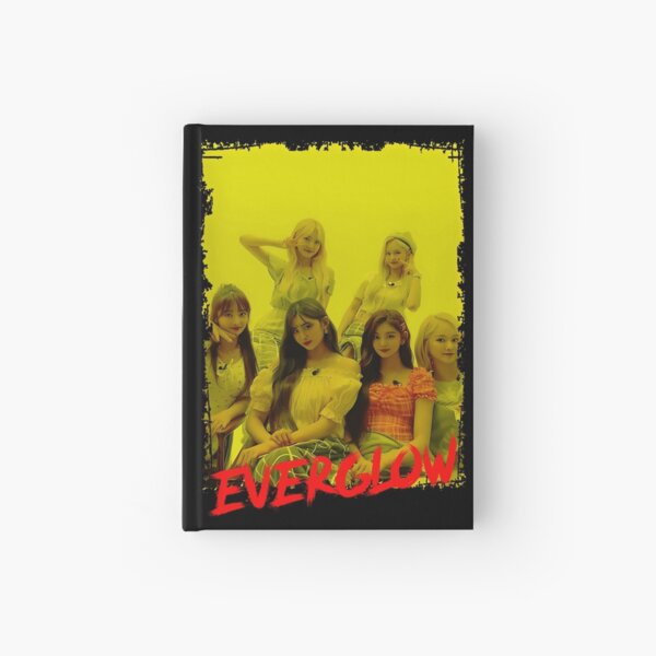 Everglow Kpop Group Members Yellow Korean Kpop RGB Color Hardcover Journal