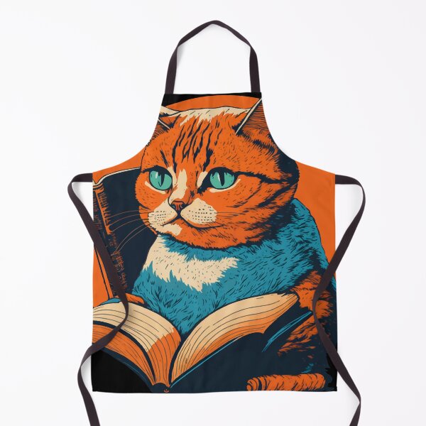 Item preview, Scholar Cat Reading Book designed and sold by SatraDesign.
