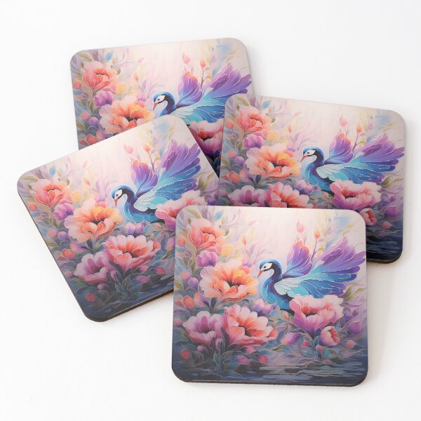 Item preview, Beautiful Floral Swan Watercolor designed and sold by TheCraftyG.