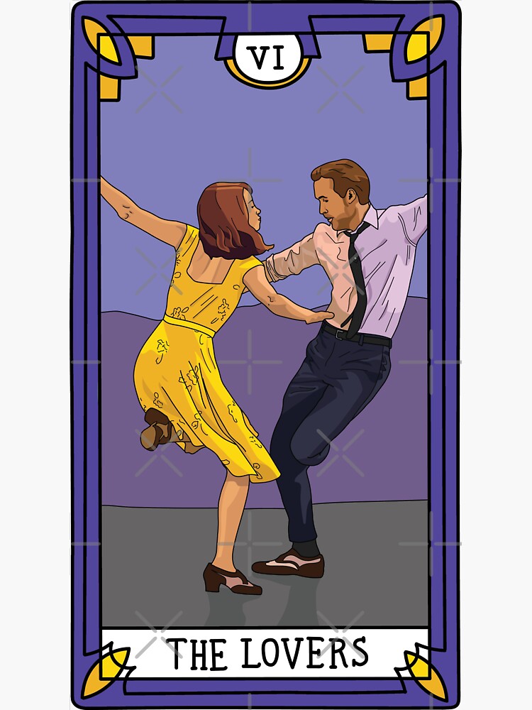 La La Land Lovers Tarot Card