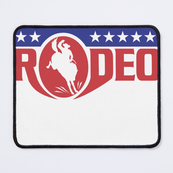 Item preview, American Rodeo Bronco Rider Cowboy Patriotic Stars Red White Blue designed and sold by StoneCrowDesign.