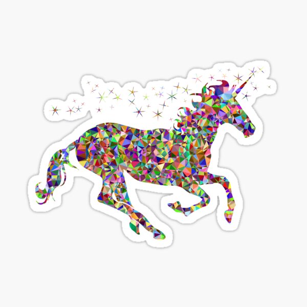 2 Sheets Glitter Stickers Cute Cartoon Unicorn Bling Sequin Shake