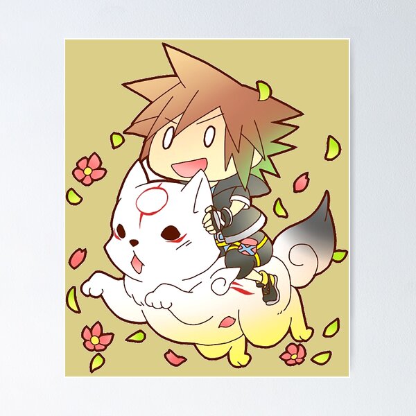Vista previa del artículo con la obra «chibi sora», diseñado y vendido por KahlilAuger.