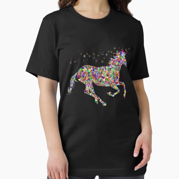 Item preview, Rainbow Glitter Unicorn Shirt  designed and sold by Studio Hues.