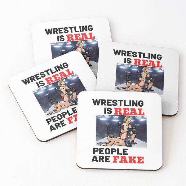 Item preview, Wrestling Is Real People Are Fake  designed and sold by LouanneNewby.