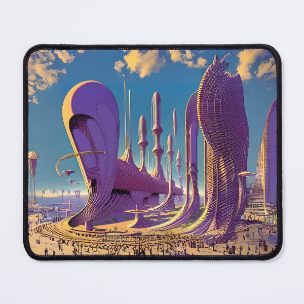 Item preview, Retro-futuristic sci-fi city designed and sold by ArthurVandelay.