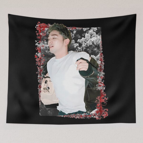 Item preview, Kim Youngwoon Super Junior Kangin Korean Kpop Floral designed and sold by TheaDoughnutFa.