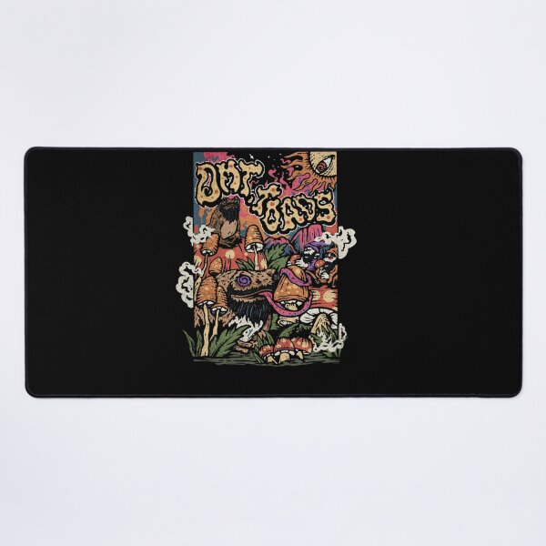 Aperçu de l'œuvre Crapauds DMT - Art Rave Trippy Psychédélique, Champignons Magiques, LSD, Mckenna, Rogan créée et vendue par WilliamPinkArt.