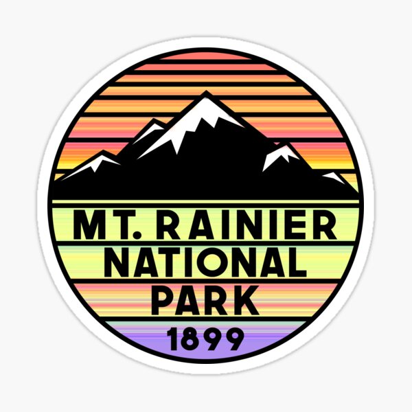 Mount Rainier National Park Washington Sticker