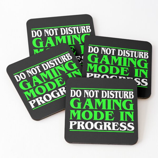 Item preview, Do Not Disturb Gaming Mode In Progress - Funny Gifts for Gamers and Esport Lovers by FanityPrints designed and sold by FanityPrints.