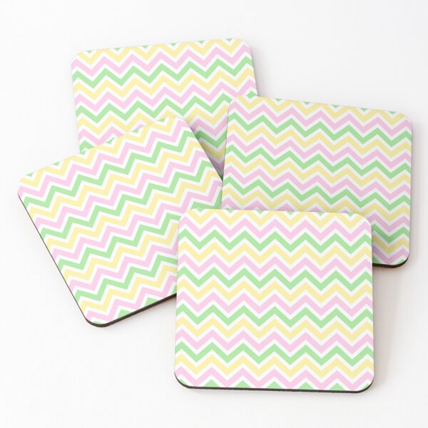Item preview, Chevron Pattern. Pastel Pink Green Yellow color designed and sold by Aetherier.