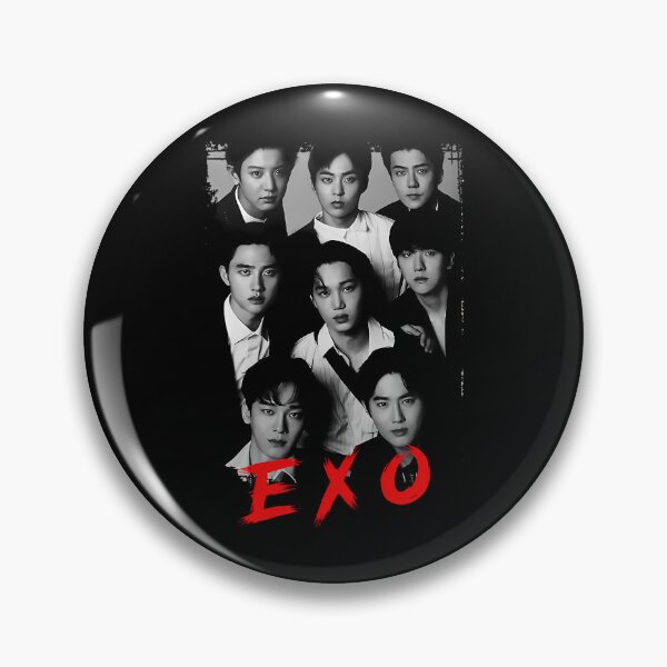 Item preview, EXO Kpop Group Members black and white Korean Kpop RGB Color designed and sold by MechanicalMarn.
