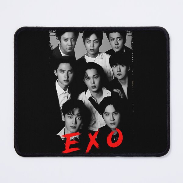 Item preview, EXO Kpop Group Members black and white Korean Kpop RGB Color designed and sold by MechanicalMarn.