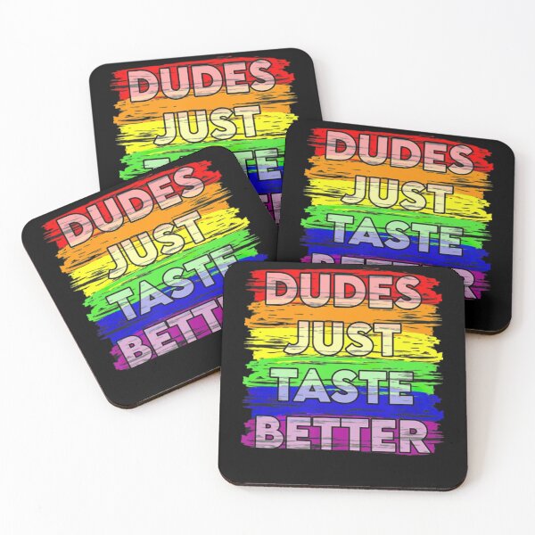 Item preview, Dudes Just Taste Better Gay Pride Gift Ide designed and sold by WilliamPinkArt.