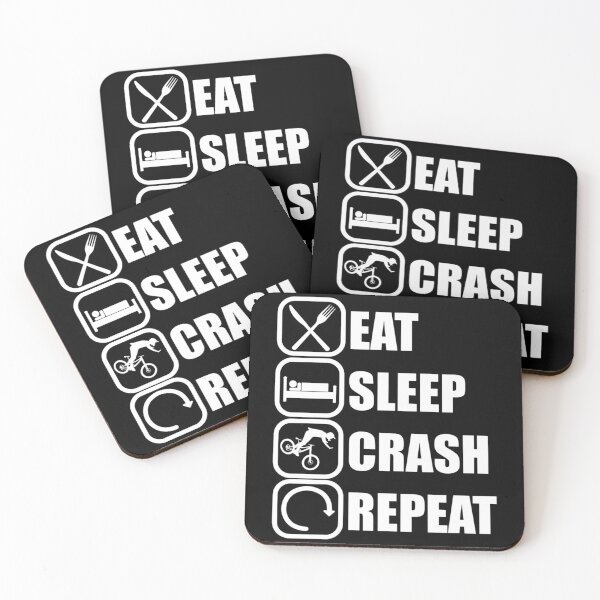 Item preview, Eat Sleep Crash Repea designed and sold by WilliamPinkArt.
