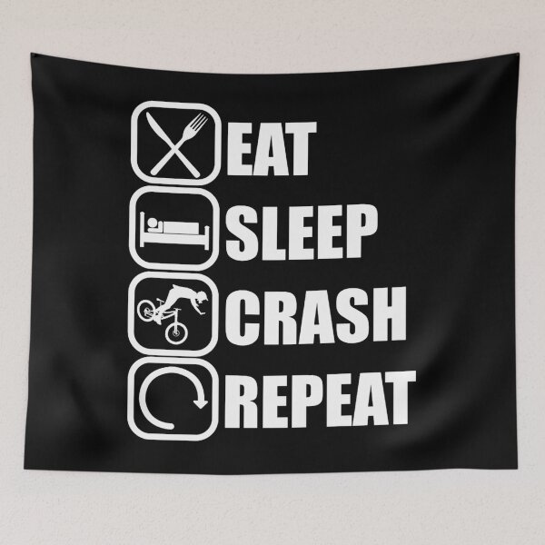 Item preview, Eat Sleep Crash Repea designed and sold by WilliamPinkArt.