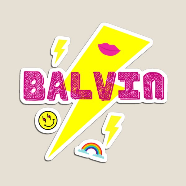 J Balvin logo Magnet by uppsidde