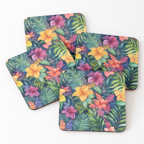 Item preview, Jungle Flowers Design | Tropical Floral Wall Art | Botanical Home Decor designed and sold by lipe1984.