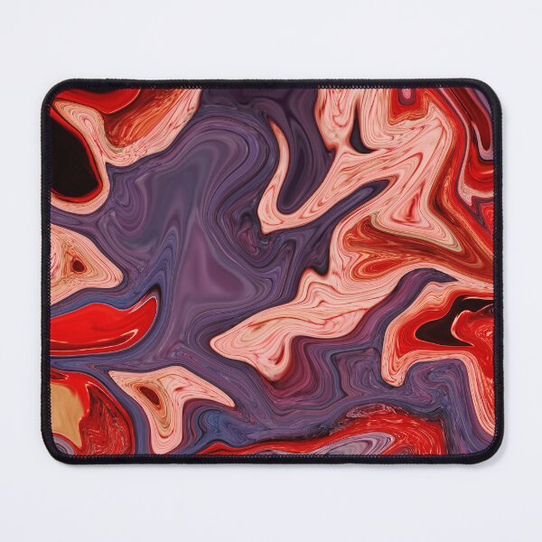 Item preview, Ansel - Contemporary Abstract - Fluid Painting - Marbling Art - Violet, Red Orange designed and sold by Studio Grafiikka.