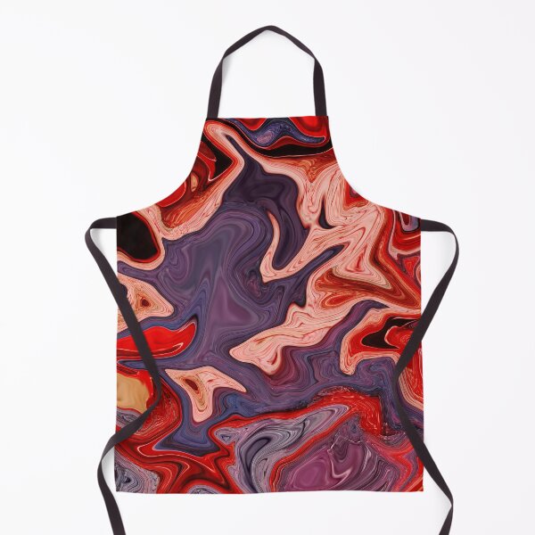 Aperçu de l'œuvre Ansel - Contemporary Abstract - Fluid Painting - Marbling Art - Violet, Red Orange créée et vendue par Studio Grafiikka.