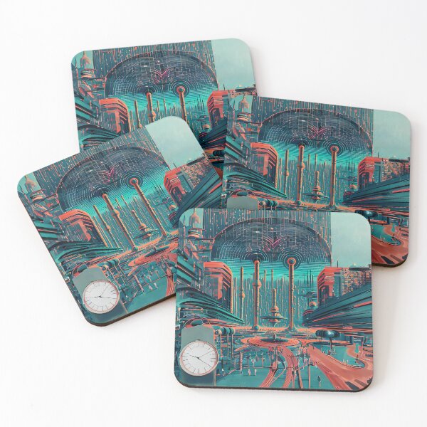 Item preview, Retro-futuristic cyberpunk sci-fi city designed and sold by ArthurVandelay.