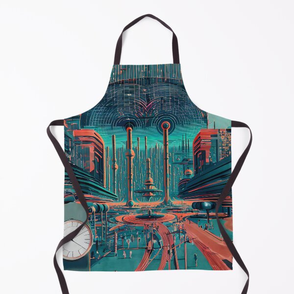 Item preview, Retro-futuristic cyberpunk sci-fi city designed and sold by ArthurVandelay.