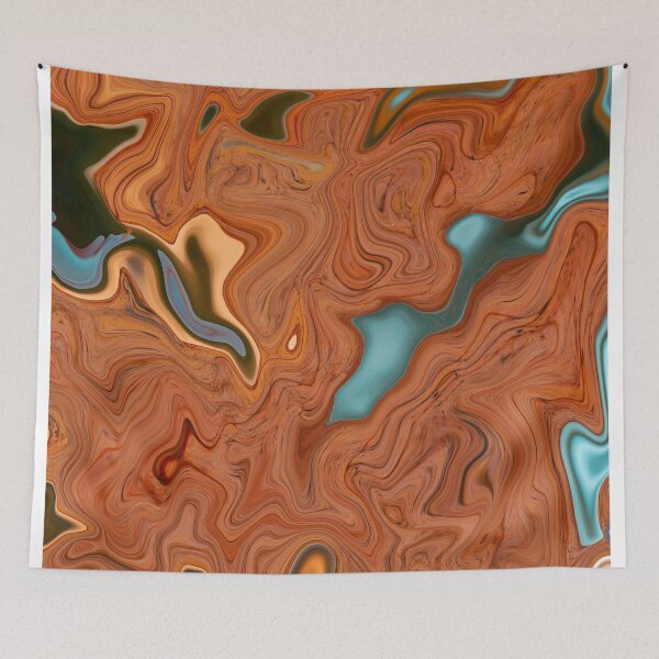 Item preview, Archer - Contemporary Abstract - Fluid Painting - Marbling Art - Copper designed and sold by Studio Grafiikka.