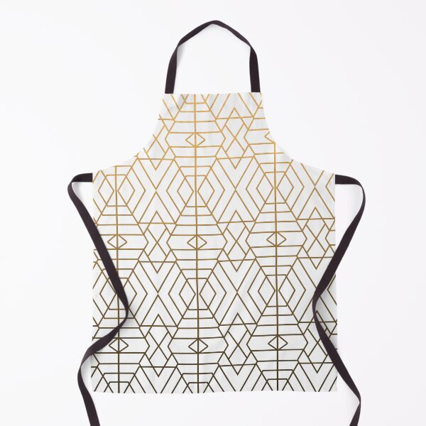 Aperçu de l'œuvre Art Deco Geometrical Pattern 2 - Off White créée et vendue par Studio Grafiikka.
