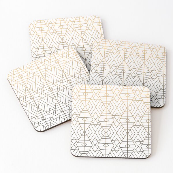 Item preview, Art Deco Geometrical Pattern 2 - Off White designed and sold by Studio Grafiikka.
