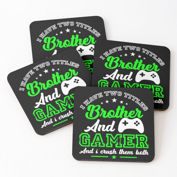 Item preview, I Have Two Titles Brother And Gamer - Funny Gifts for Gamers and Esport Lovers by FanityPrints designed and sold by FanityPrints.
