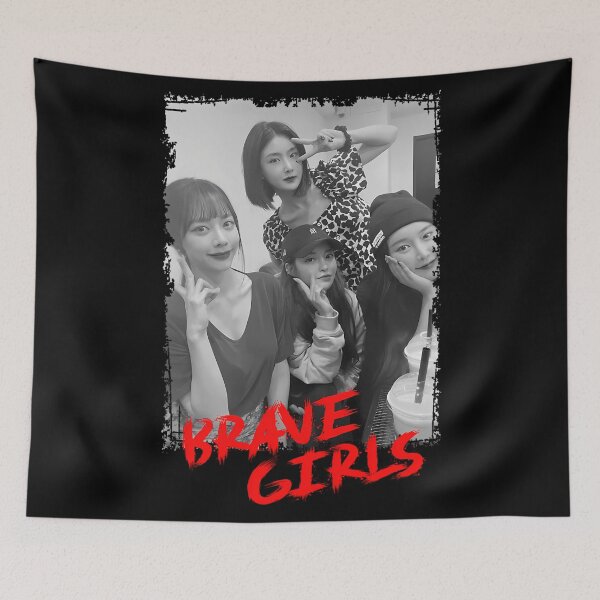 Item preview, Brave Girls Kpop Group Members black and white Korean Kpop RGB Color designed and sold by SjoertsAnnelie.
