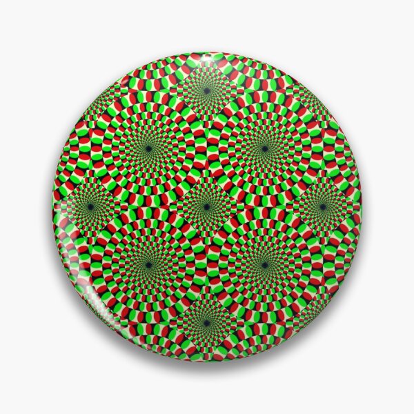 Item preview, Optical illusion green and red moving circles designed and sold by NateCF.