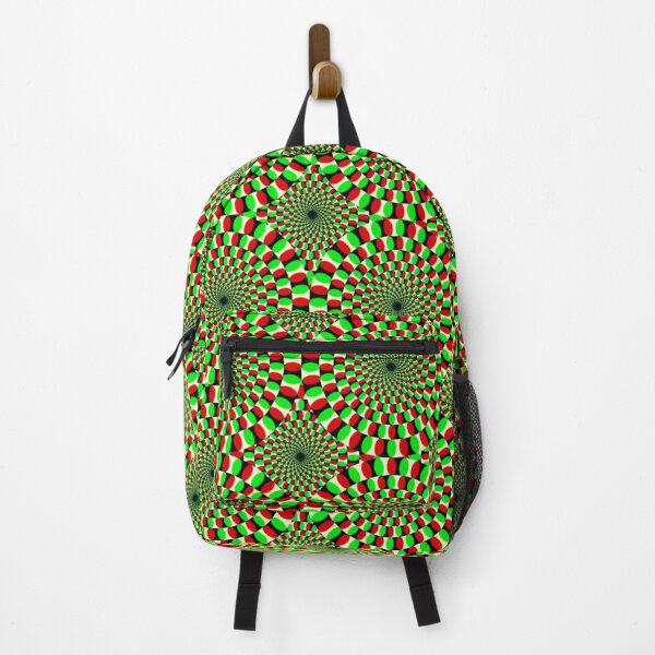 Item preview, Optical illusion green and red moving circles designed and sold by NateCF.