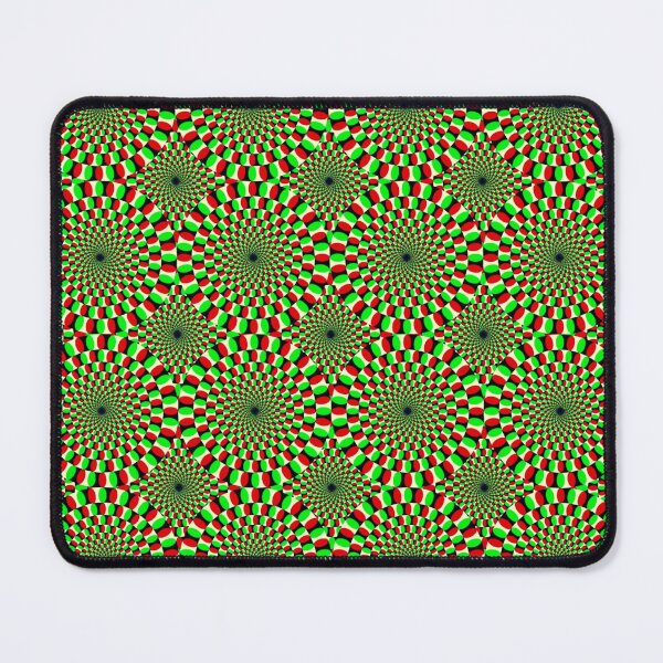 Item preview, Optical illusion green and red moving circles designed and sold by NateCF.