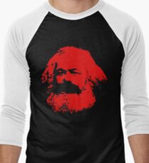 Karl Marx red Design Men's Baseball ¾ T-Shirt