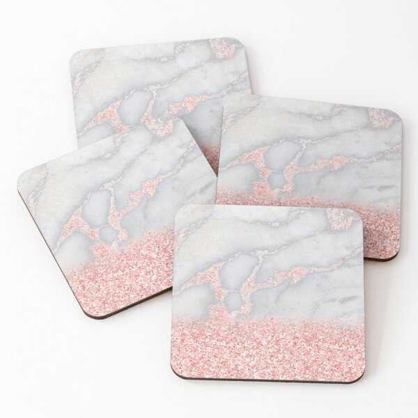 Item preview, Rosegold Glitter Pink Sparkle Faux Faux Marble designed and sold by MysticMarble.