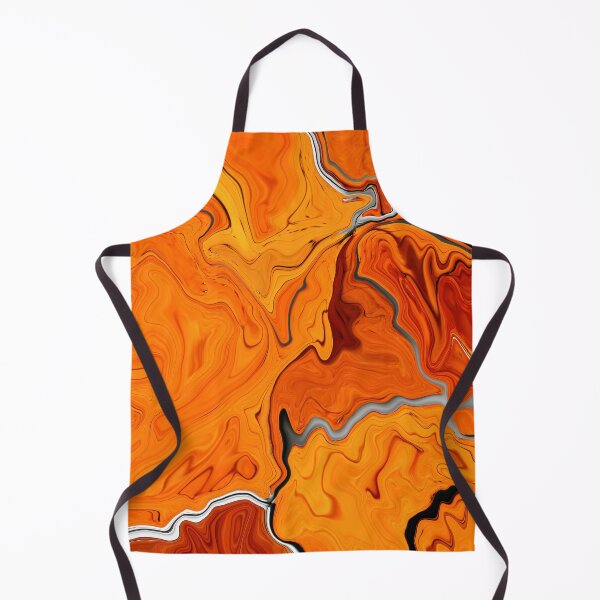 Aperçu de l'œuvre Arlo - Contemporary Abstract - Fluid Painting - Marbling Art - Red Orange créée et vendue par Studio Grafiikka.