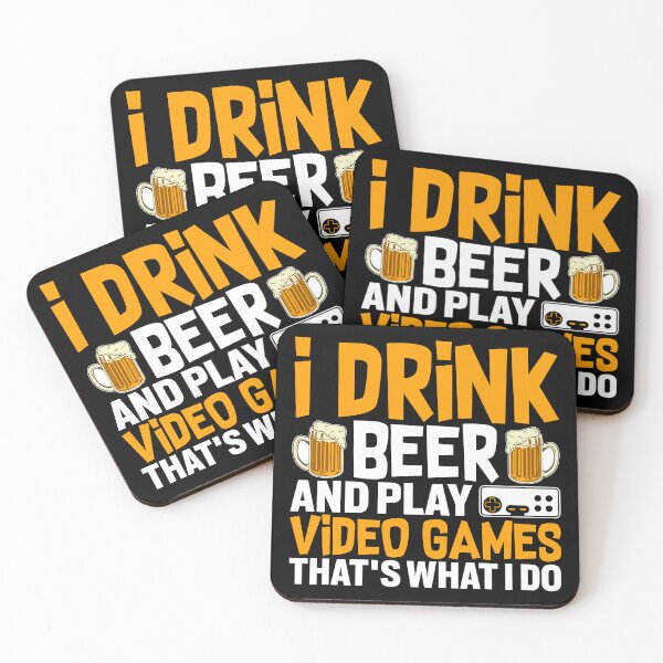 Item preview, I Drink Beer And Play Video Games - Funny Gifts for Gamers and Esport Lovers by FanityPrints designed and sold by FanityPrints.