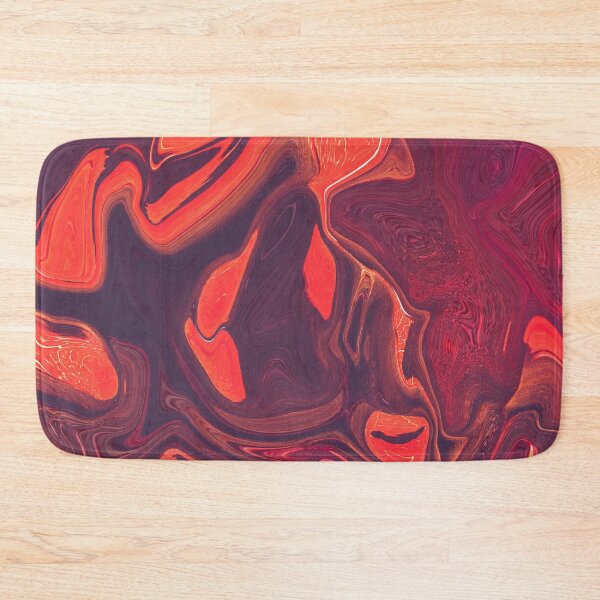 Item preview, Asher - Contemporary Abstract - Fluid Painting - Marbling Art - Violet, Red Orange designed and sold by Studio Grafiikka.
