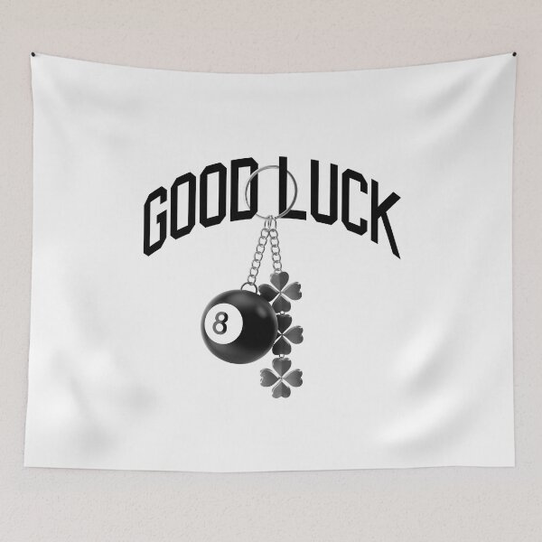 Item preview, Good Luck 8 Ball Key Chain X Clover designed and sold by monothatthat.