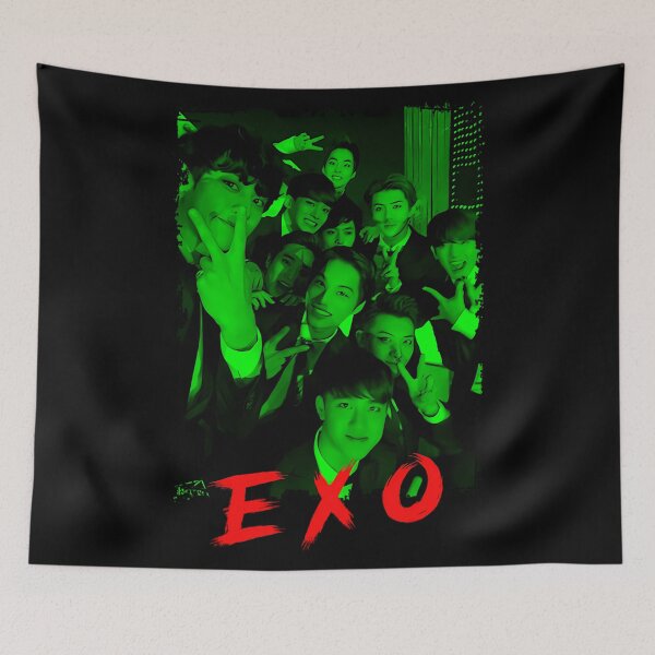 Item preview, EXO Kpop Group Members Green Korean Kpop RGB Color designed and sold by MechanicalMarn.