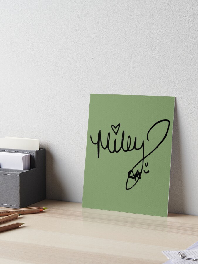 Miley Cyrus autograph