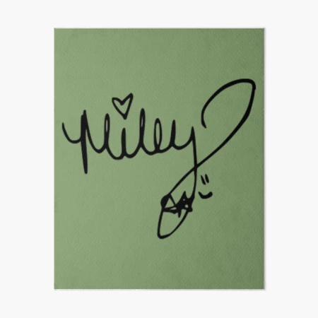 Miley Cyrus autograph