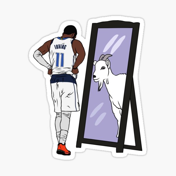 Item preview, Kyrie Irving Spiegel GOAT (Dallas) designed and sold by RatTrapTees.