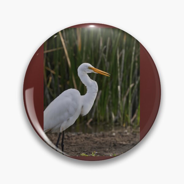Item preview, Elegant white heron in the wetland 	 	 designed and sold by gzijwlzyjmf98.