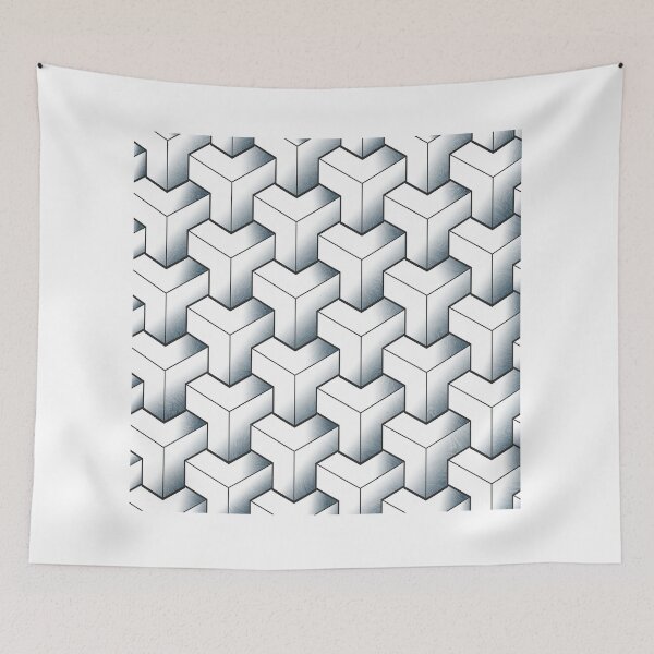 Item preview, Geometric Isometric Pattern - 03 designed and sold by Studio Grafiikka.