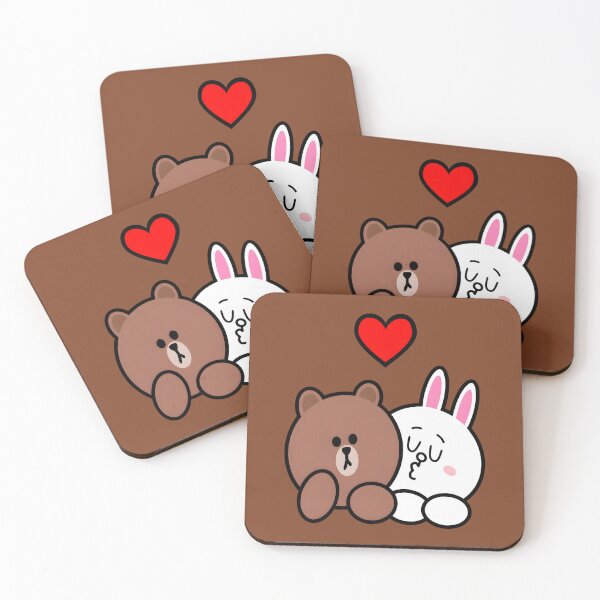 Item preview, Brown bear and Cony in love Classic 		 designed and sold by ijauqguijoa82.