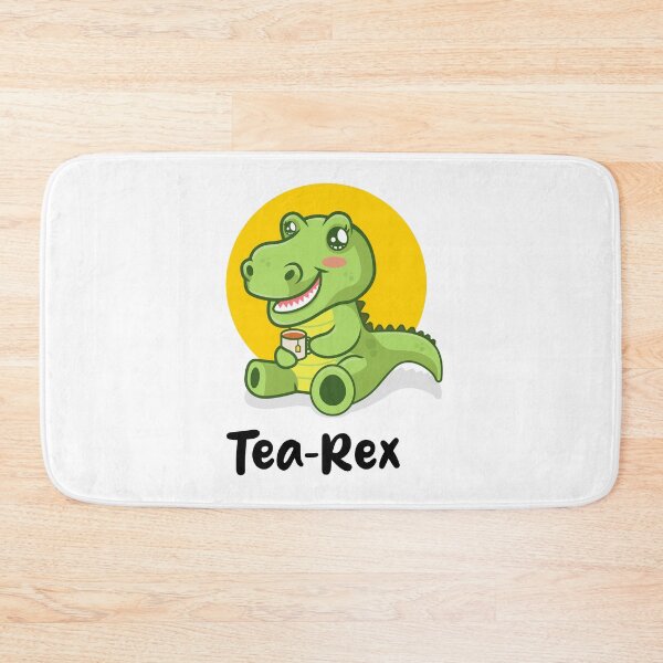 Item preview, Tea-Rex funny dinosaur (on light colors) designed and sold by messy-nessie.